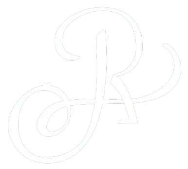 A white letter r on top of a green background.