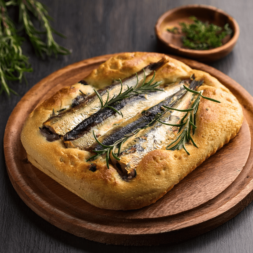 Stuffed Sardine Focaccia